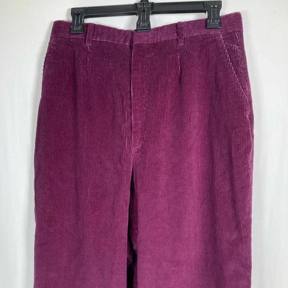 ⭐WINTER SALE $15 was $25 VTG90s Eddie Bauer Rich Purple Corduroy Pants 14T - Picture 2 of 9